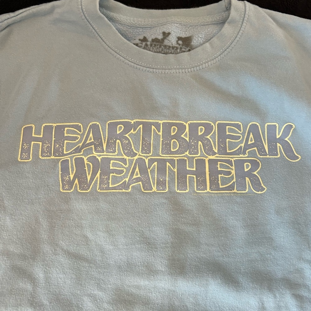 Light Blue Niall Horan Heartbreak Weather Crewneck Sweatshirt